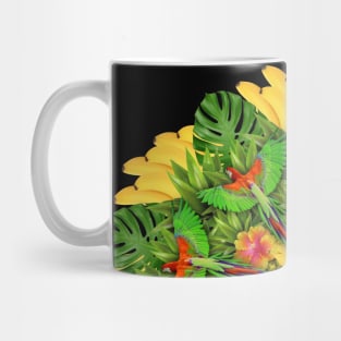 tropic parrots mandala Mug